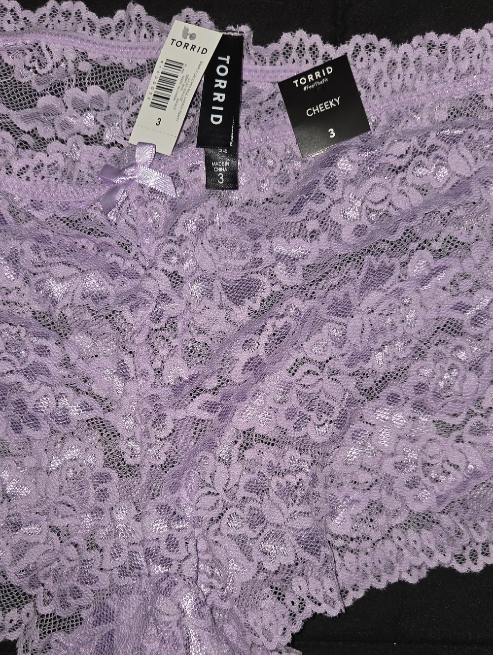 torrid Lavender Lace Cheeky Panty - Size 3